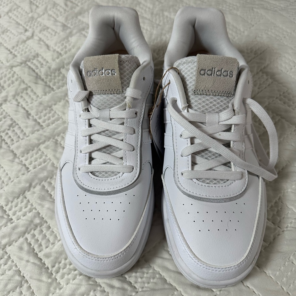 Adidas Classic White and Gray Sneakers Size 8 NWT